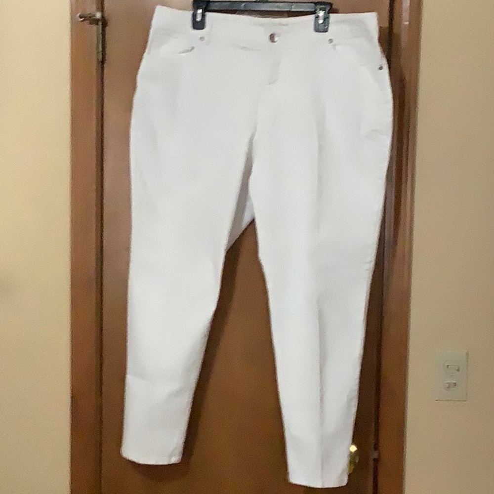 White Denim Pants